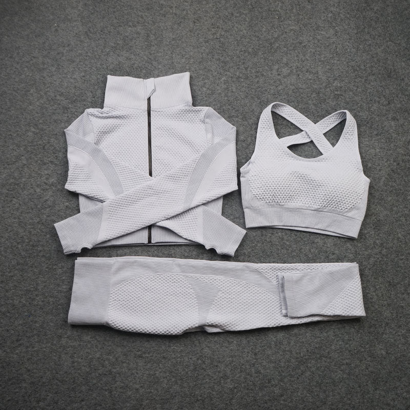 Charlotte – Drieledig Stretch-Fitnesspak voor Yoga