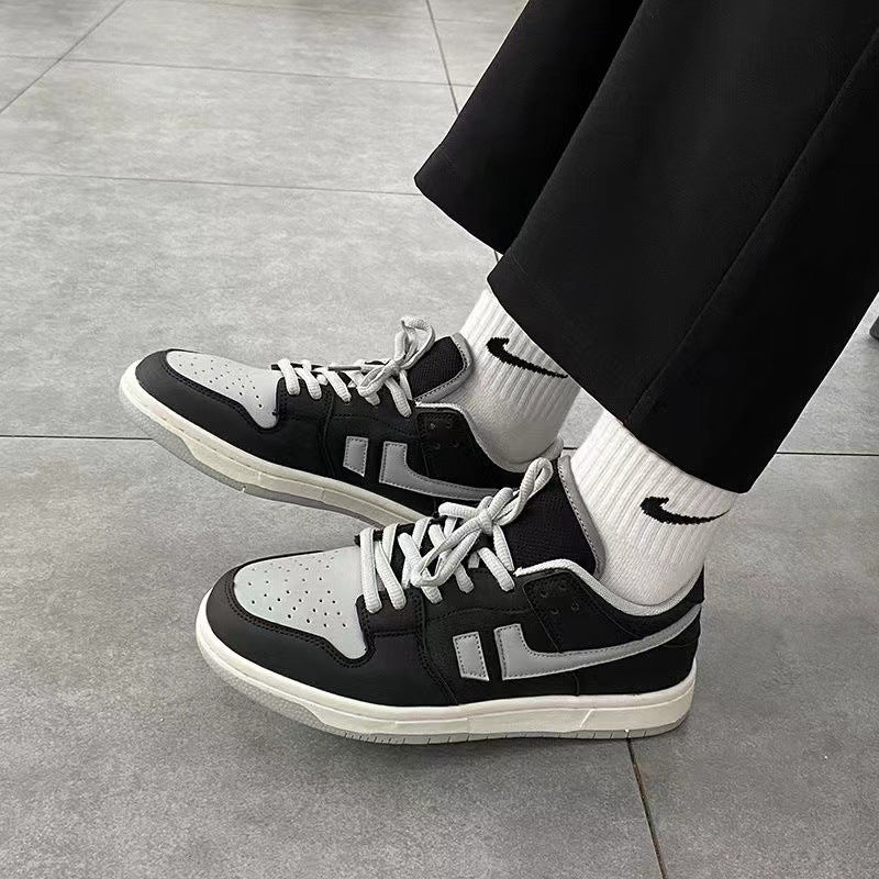 Lily – Trendy Dames Sneakers in Schattengrijs met Platform