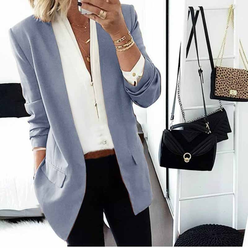 Faith – Slim Fit Blazer van Premium Vegan Suede