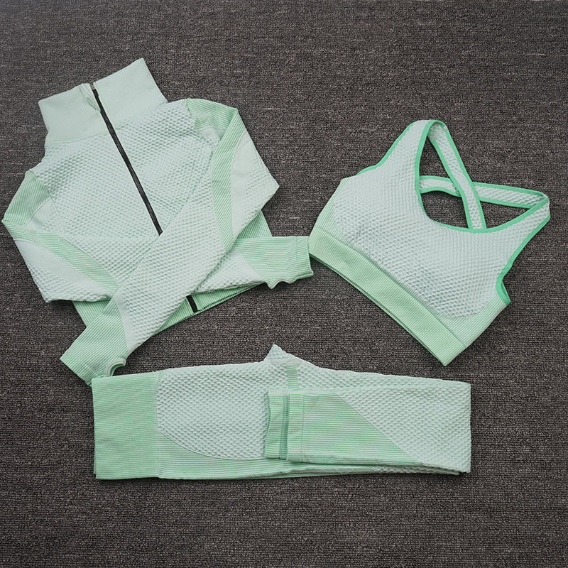 Charlotte – Drieledig Stretch-Fitnesspak voor Yoga