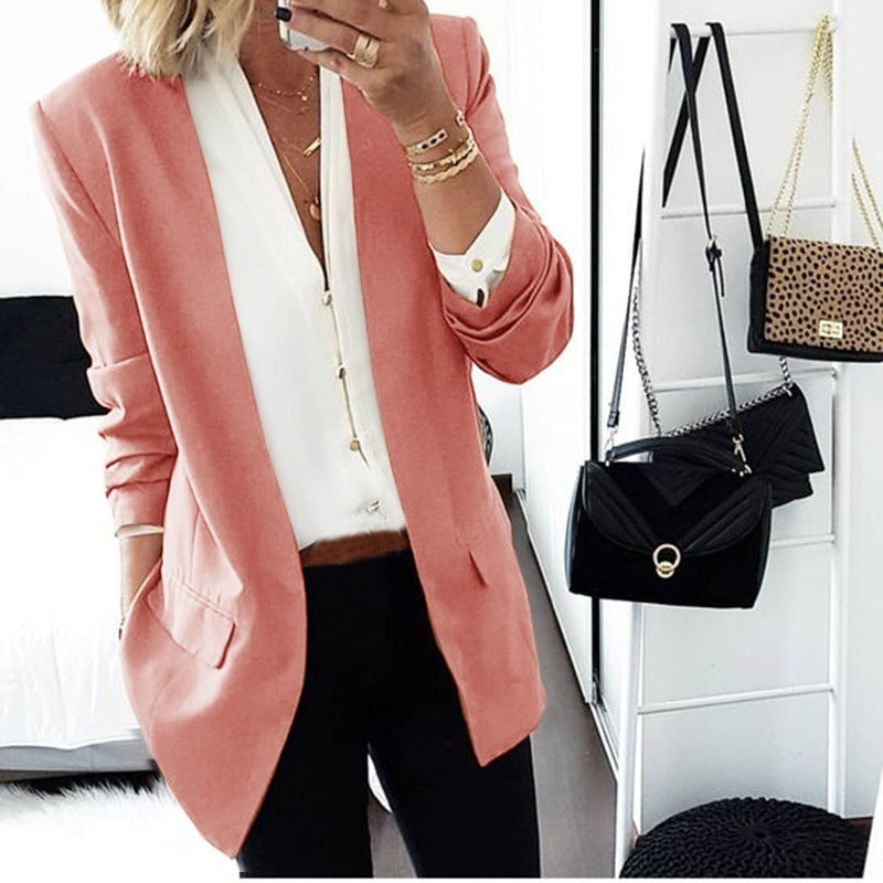 Faith – Slim Fit Blazer van Premium Vegan Suede