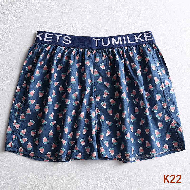 Allan – Bedrukte Herenboxershorts van Katoen
