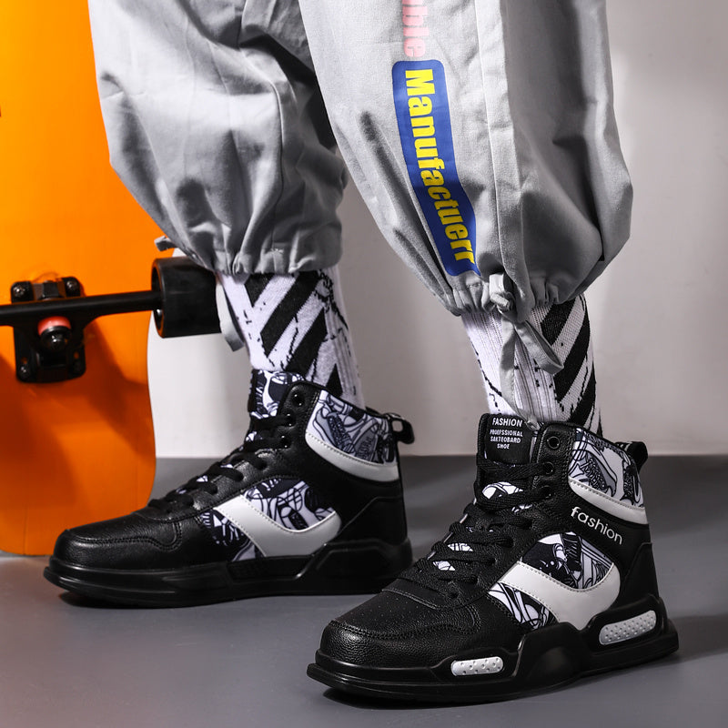 Allan – Sportieve Heren High-Top Graffiti Sneakers