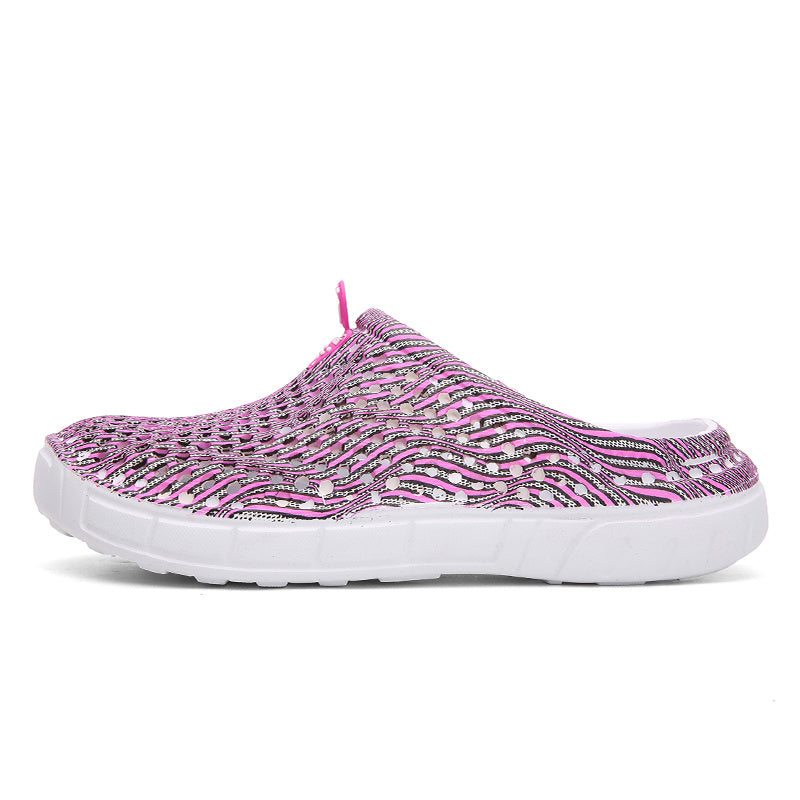 Fiona – Vegan Leren Damespantoletten met Uitsnijdingen