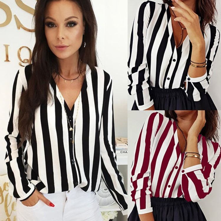 Carly – Herfstachtige Damesblouse voor op kantoor