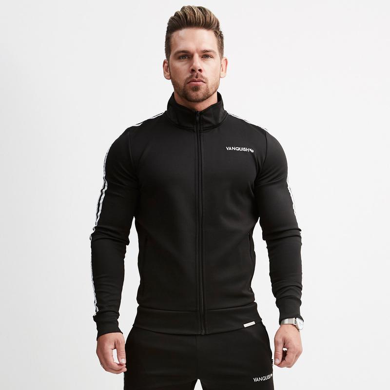 Andy – Gestreepte Slim-fit Hardloop-Sporttrui voor Heren