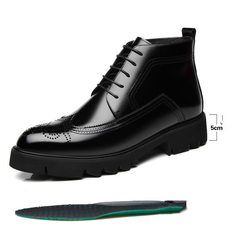 Micheal – Dikke Zolen Britse High-Top Laarzen van Vegan Leer