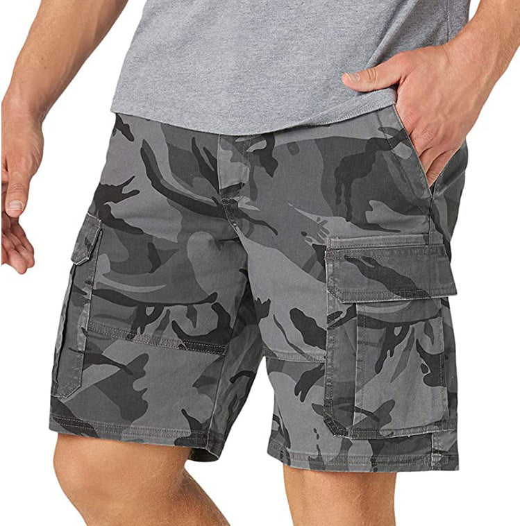 Allan – Herenshorts met meerdere zakken van polyester