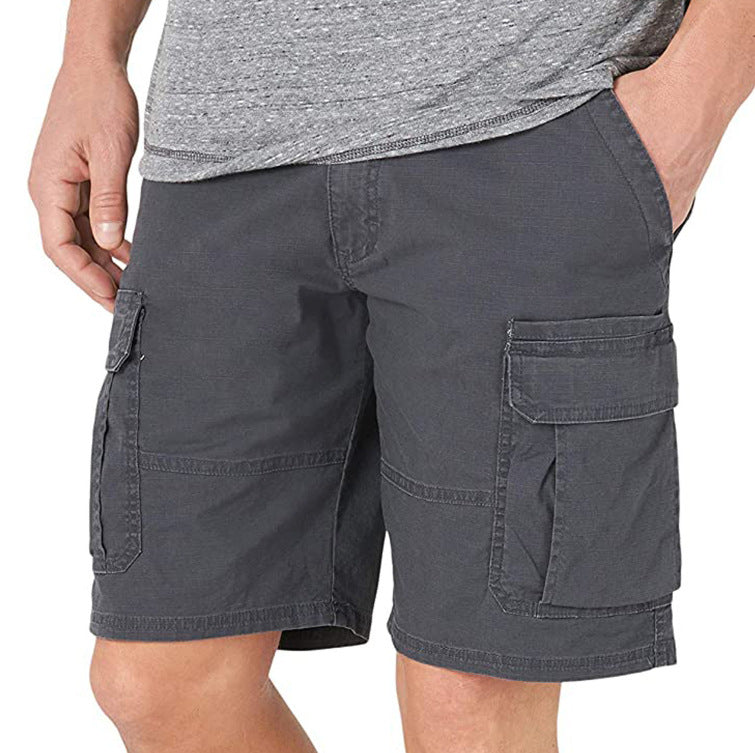 Allan – Herenshorts met meerdere zakken van polyester