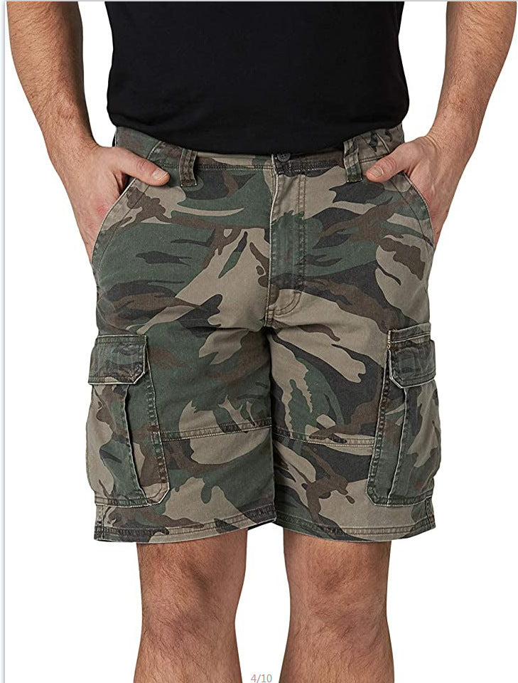 Allan – Herenshorts met meerdere zakken van polyester