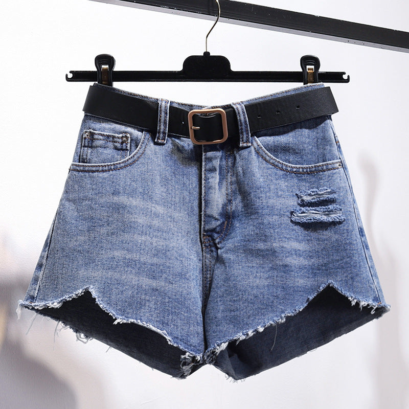 Natasha – Onregelmatige Denim-Shorts voor Dames