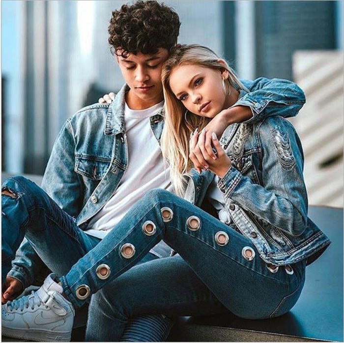 Kate – Strakke Damesjeans met Wassing