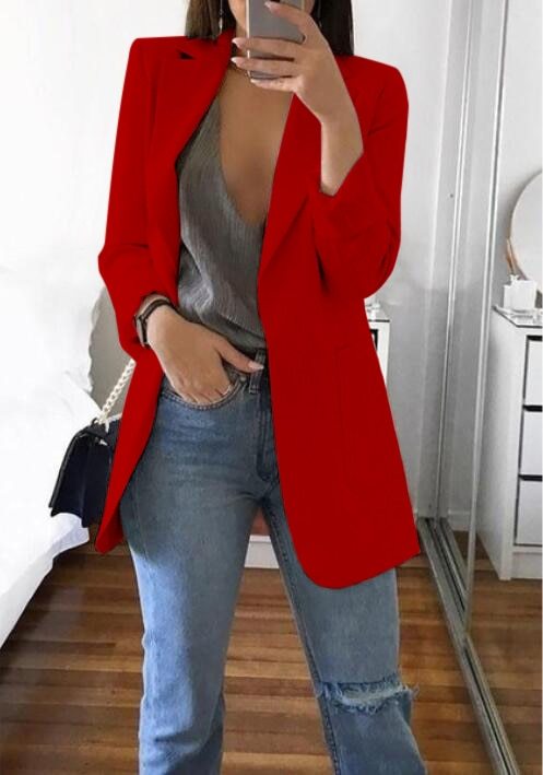 Janet – Slanke Damesblazer met Klassiek Karo-Muster