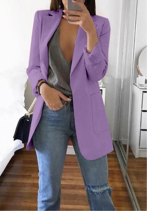 Janet – Slanke Damesblazer met Klassiek Karo-Muster