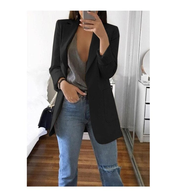 Janet – Slanke Damesblazer met Klassiek Karo-Muster