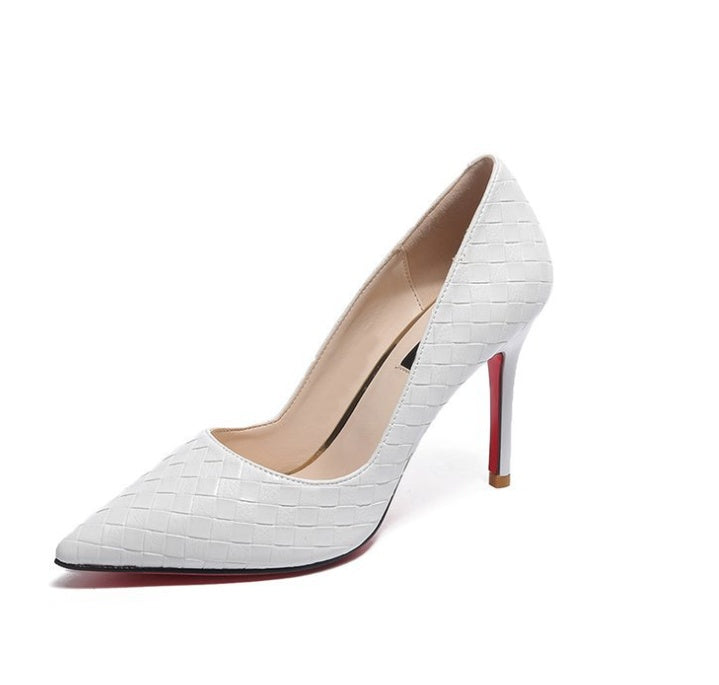 Lily – Hoge Hak Schoenen met Bloemenpatroon