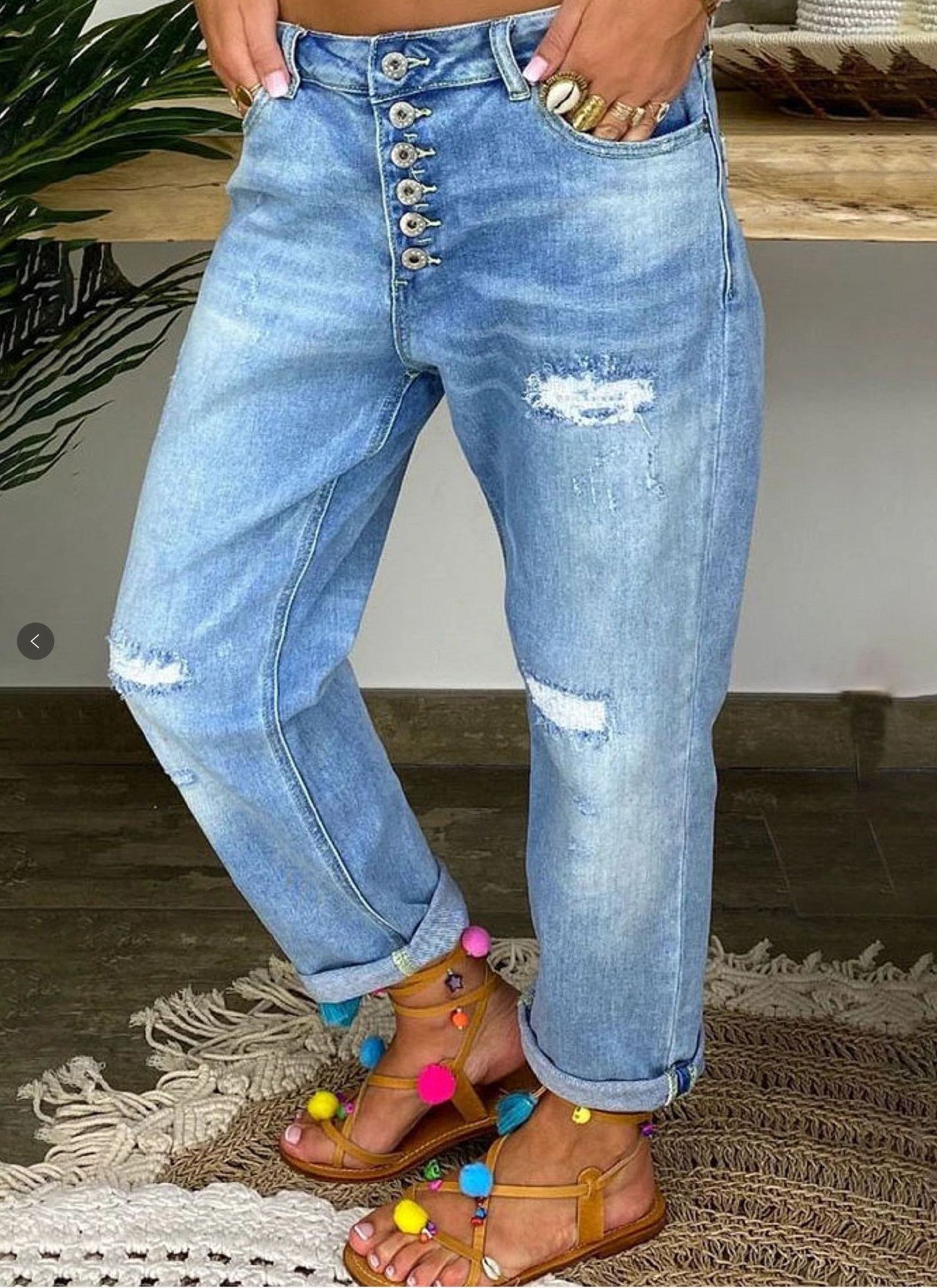 Lisa – Hoge Taille Zomerjeans voor Dames