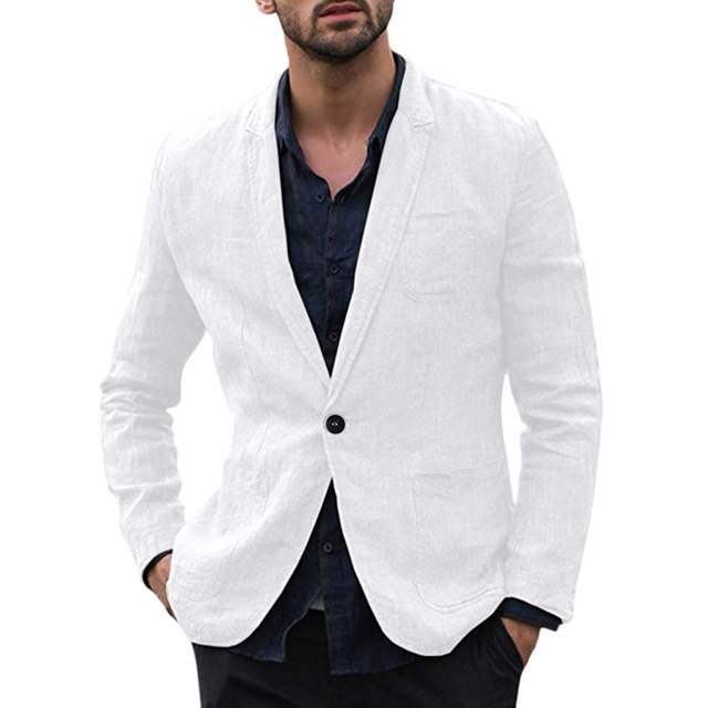 Jim – Dunne Herenblazer van Katoen