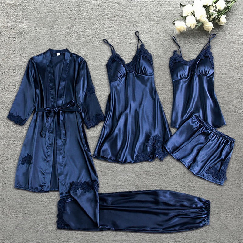 Andrea – Satijnen Pyjama-Set