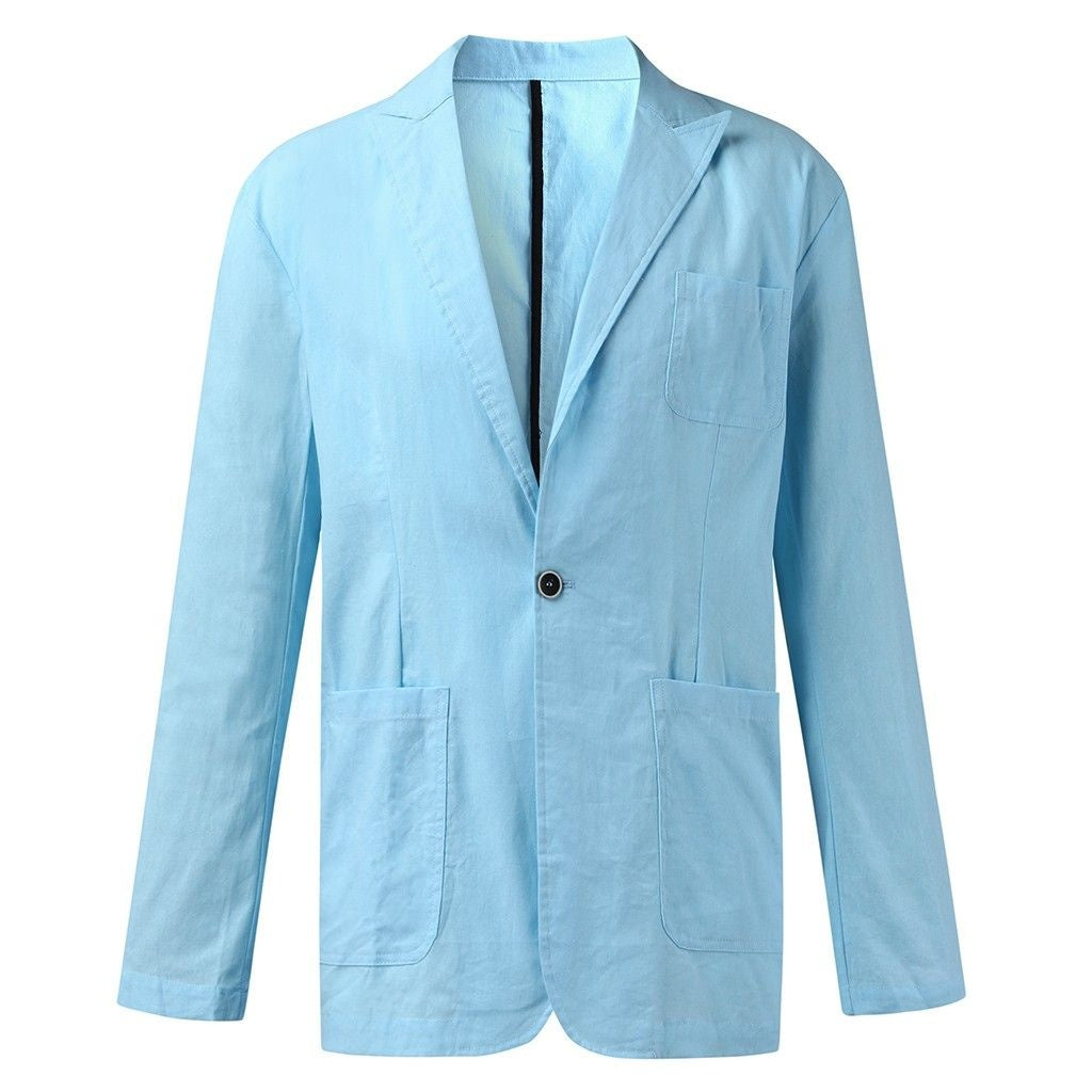 Jim – Dunne Herenblazer van Katoen