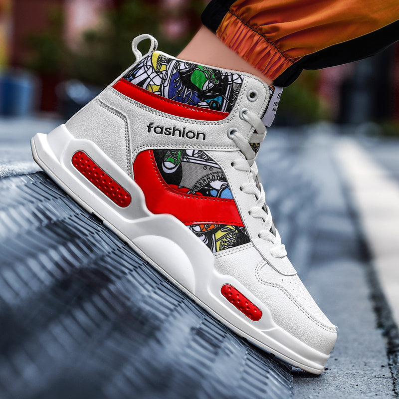 Allan – Sportieve Heren High-Top Graffiti Sneakers