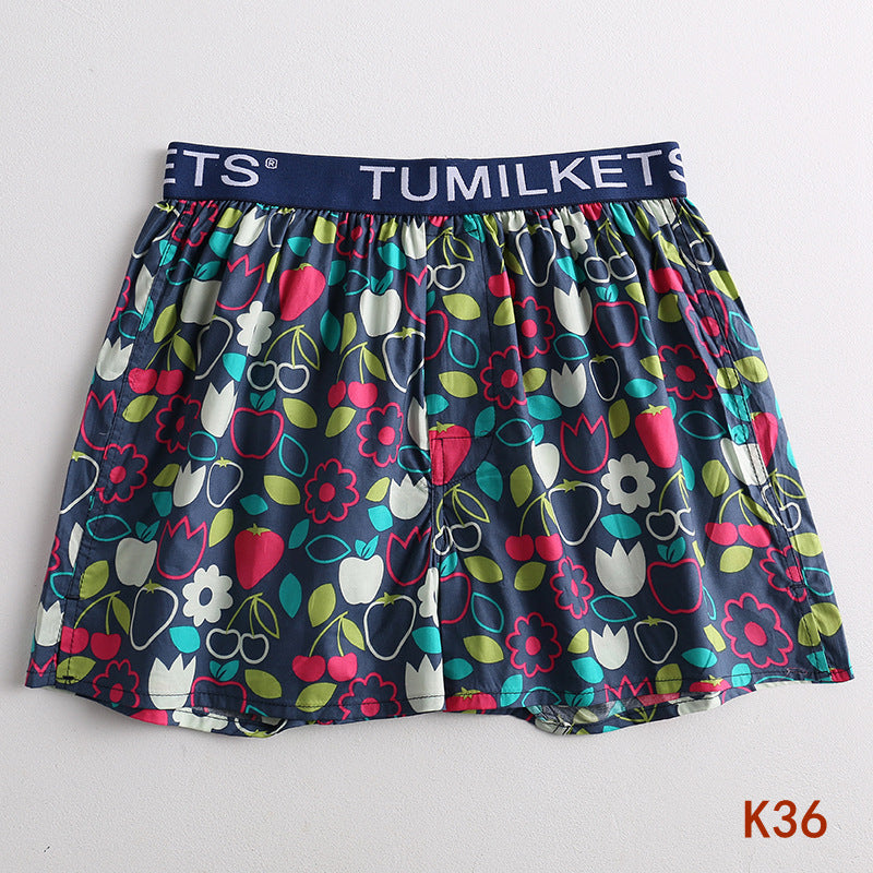 Allan – Bedrukte Herenboxershorts van Katoen