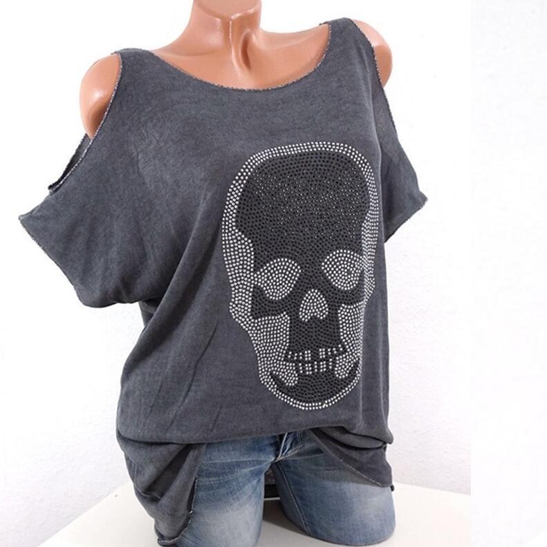 Jean – Dames T-Shirt met Schedelontwerp