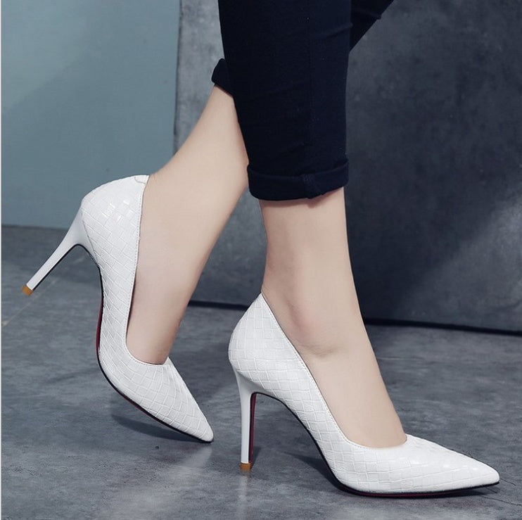 Lily – Hoge Hak Schoenen met Bloemenpatroon