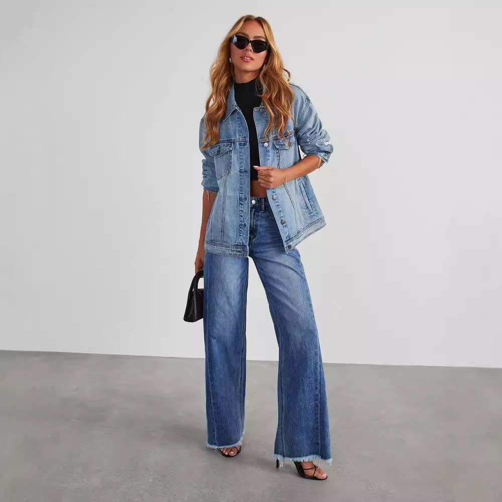 Ann – Comfortabele Dames High-Waist Jeans met Zakken
