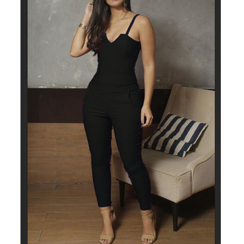 Melissa – Zomerse Dames-Jumpsuit met Hoge Stretch en Bandjes