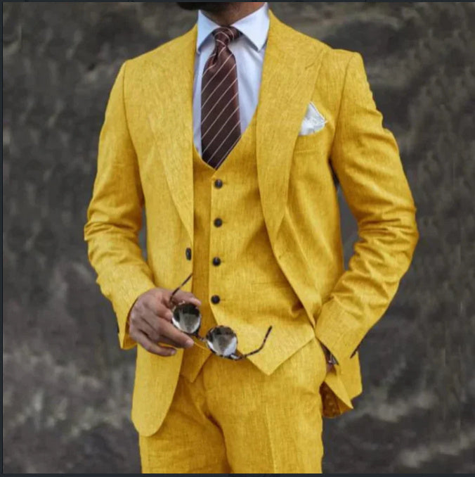 Geoff – Elegante Drie-delige Herenpak voor Bruiloften