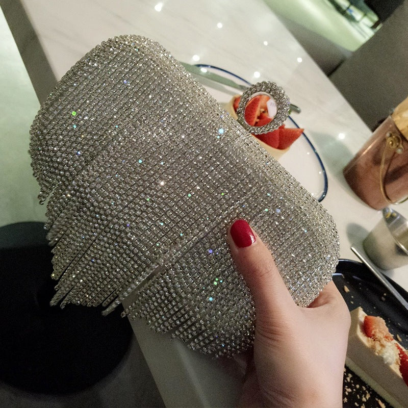 Margaret – Handtas met franjes en strass voor dames