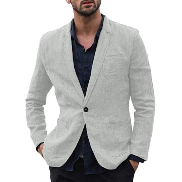 Jim – Dunne Herenblazer van Katoen
