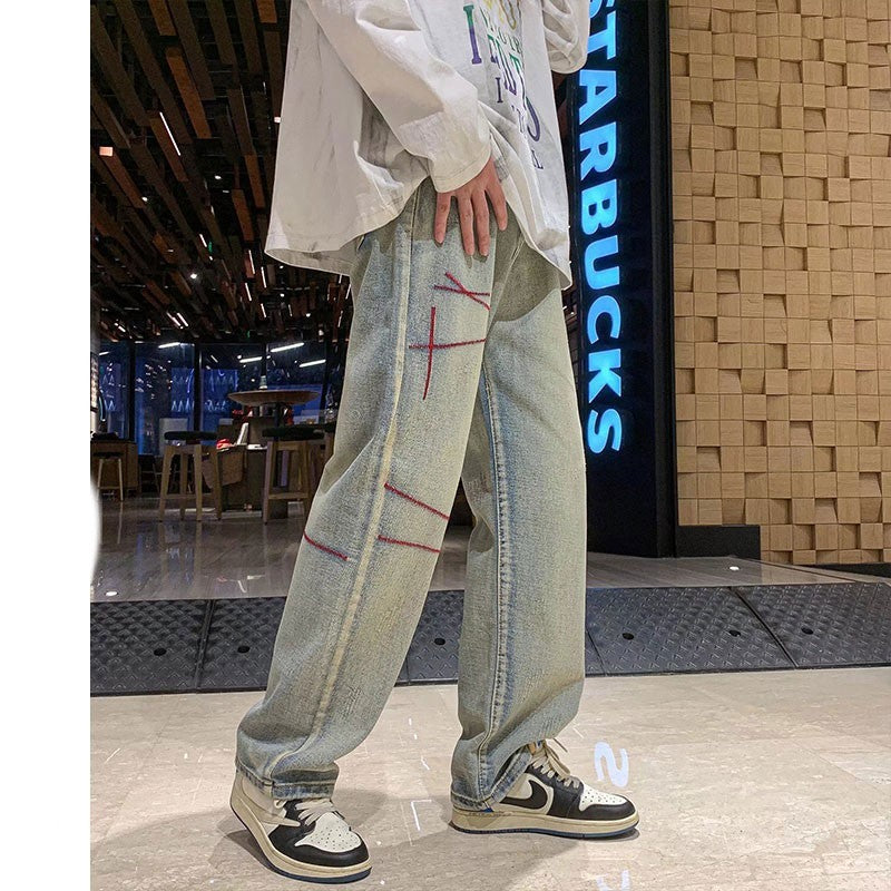 Anthony – Amerikaanse Losse Rechte Jeans voor Heren