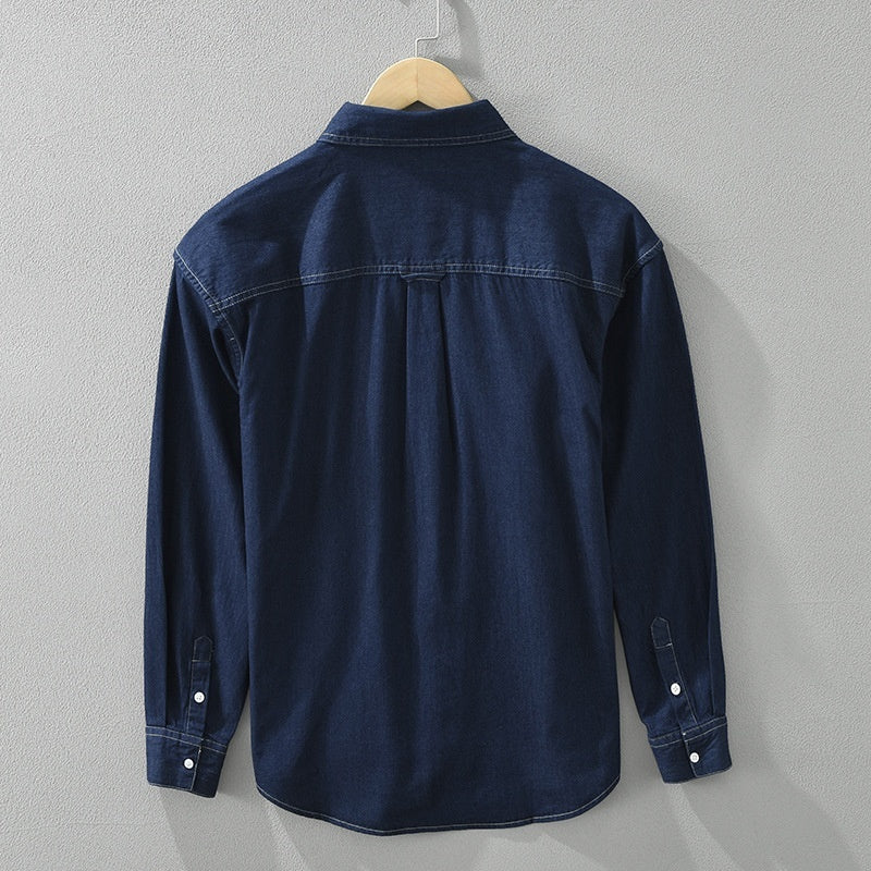 Julie – Casual Denim Lange Mouw Top