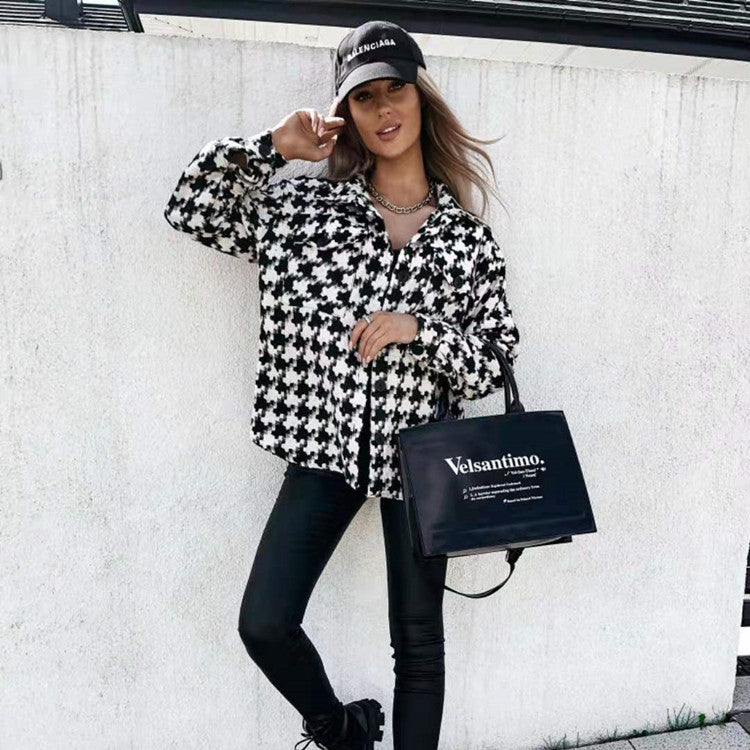 Imogen – Winterblouse met Klassiek Ruitpatroon voor Dames