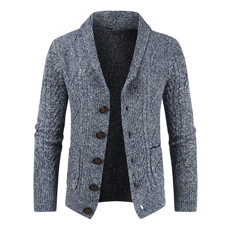 Ben – Relaxed Gebreid Vest met V-Hals van Vegan Leer