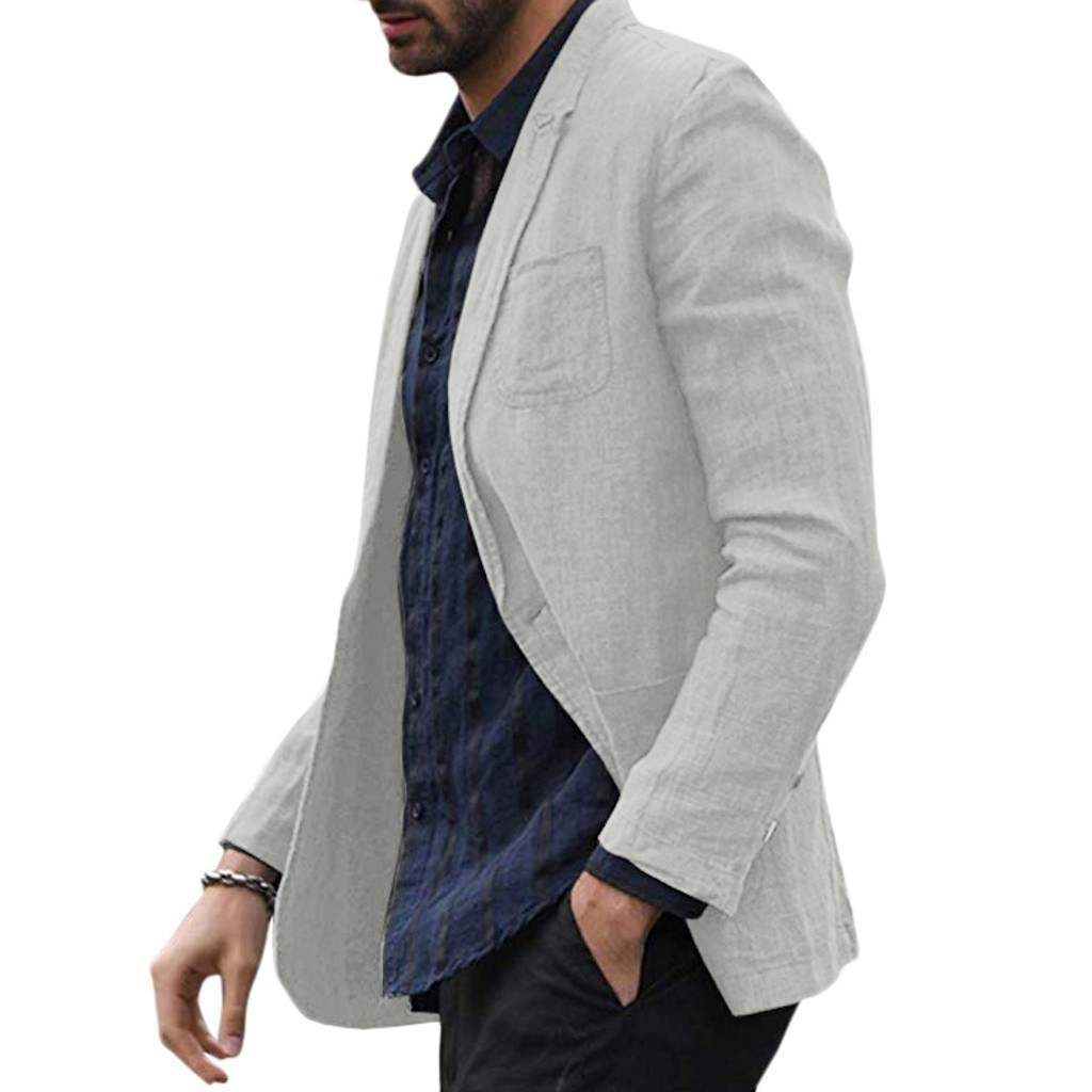 Jim – Dunne Herenblazer van Katoen