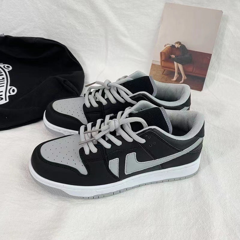 Lily – Trendy Dames Sneakers in Schattengrijs met Platform