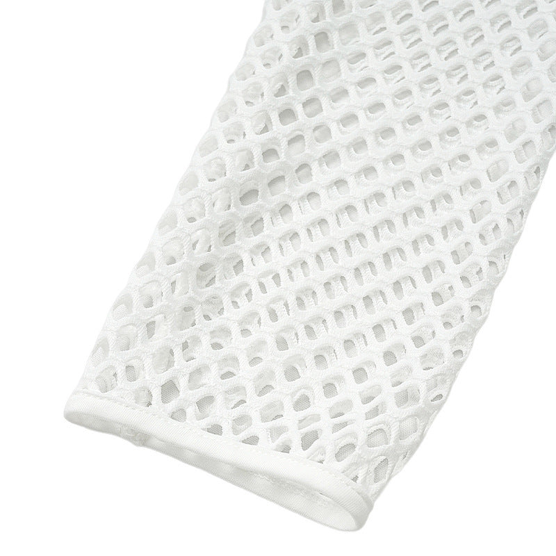 Wendy – Lang Maxikleed met Kant en Mesh