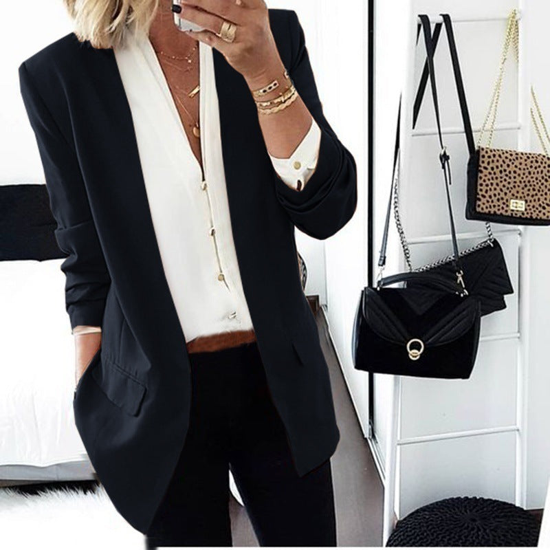Faith – Slim Fit Blazer van Premium Vegan Suede