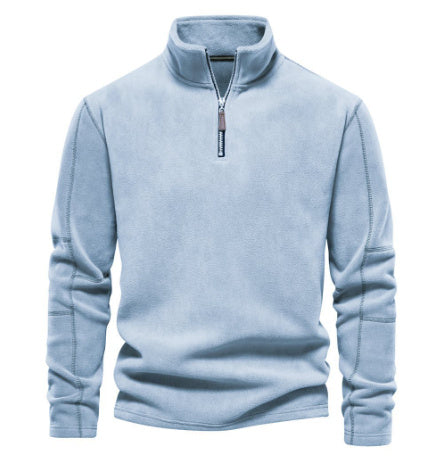 Arthur – Stehkragen Zip Sweatshirt met Fleece, casual trui voor heren