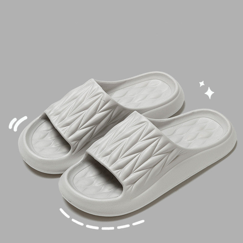 Sharon – Rutschvaste Zomerslippers met Bladstructuur