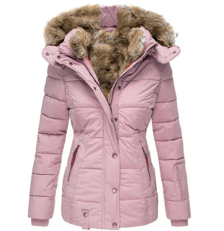 Jasmine – Winterjas met Bontvoering voor Dames