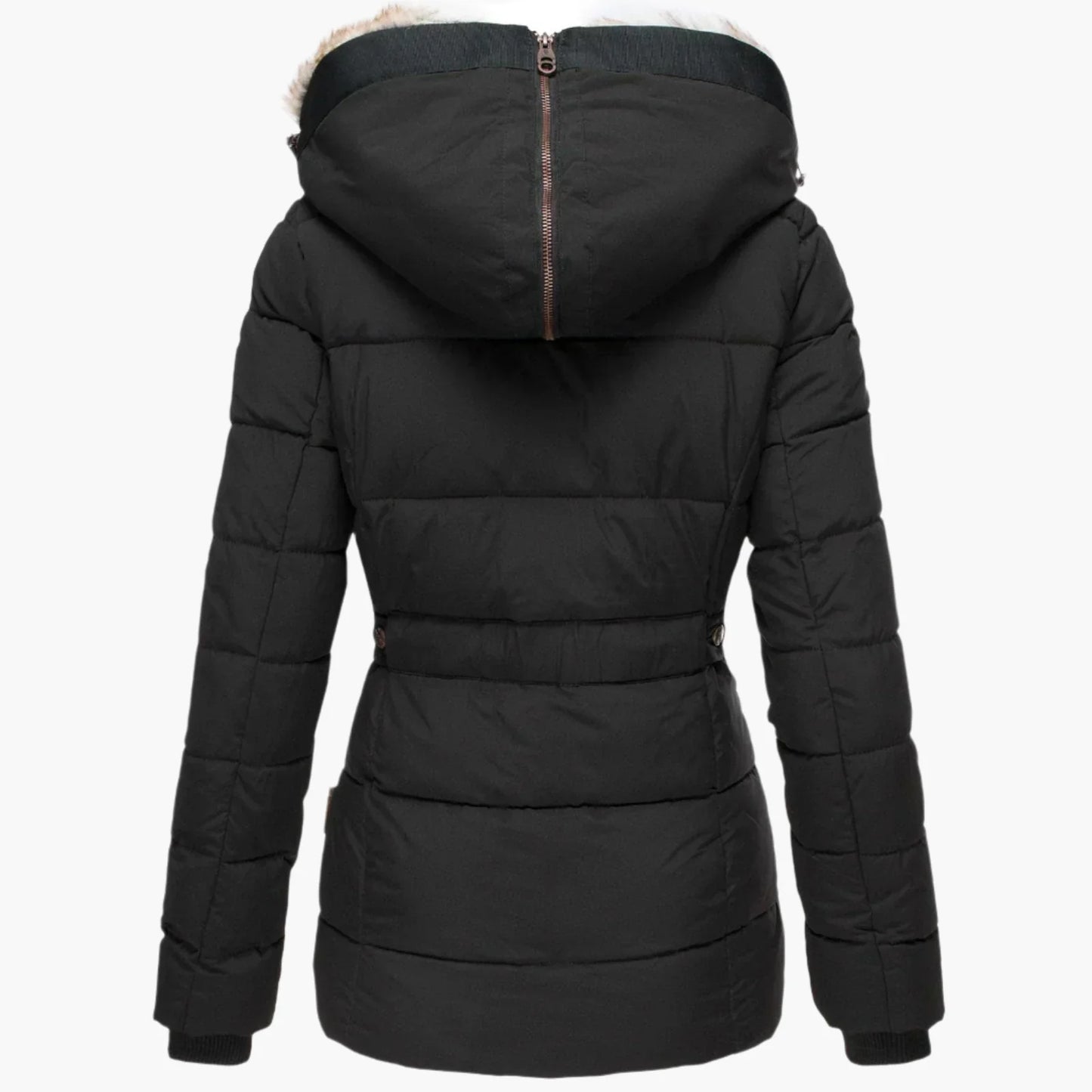 Jasmine – Winterjas met Bontvoering voor Dames