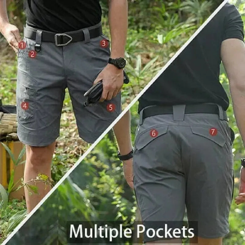 Callum – Heren-Shorts met Meerdere Zakken en Gratis Riem