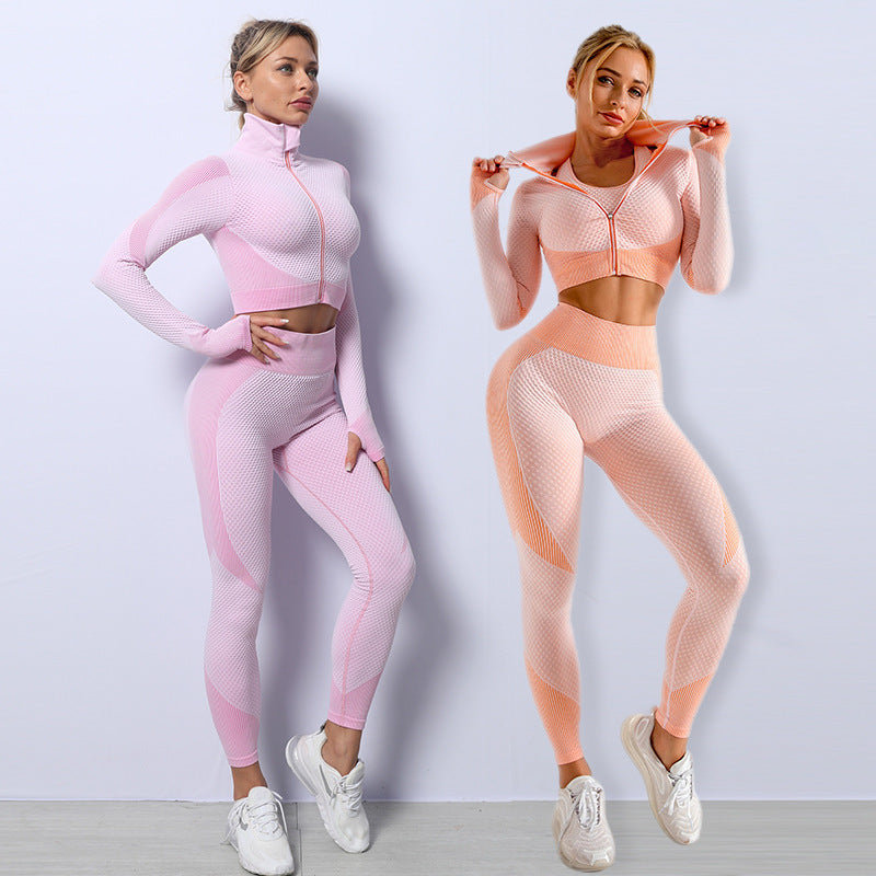 Hayley – 3-delig naadloos sportset voor dames