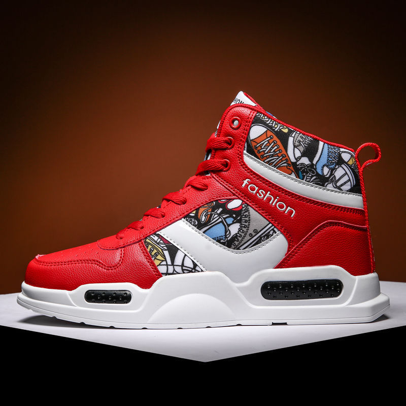 Allan – Sportieve Heren High-Top Graffiti Sneakers