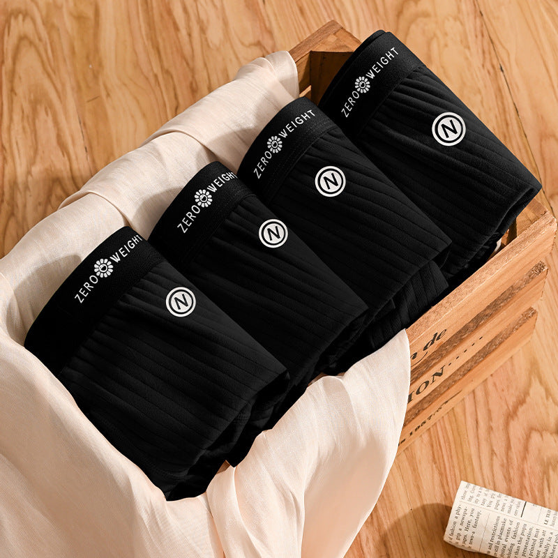 Miles – Gestreepte Herenondergoed van Gereinigde Katoen met Contrasterende Kleuren