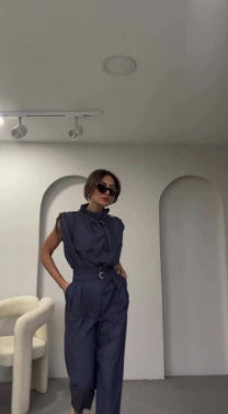 Esme – Schouder- en Taillevormende Blouse met Riem